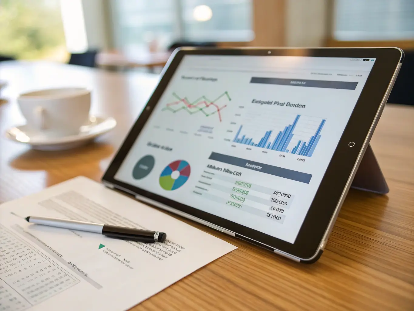 A detailed financial report generated by the platform, highlighting key metrics and insights relevant to copper research funding and expenditure.